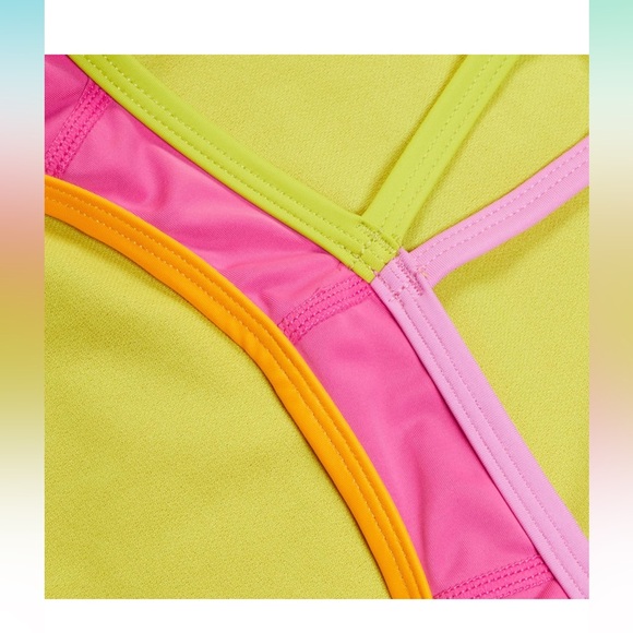 SOLD Youth one piece bathing suit size 16 speedo hot pink - Picture 4 of 9